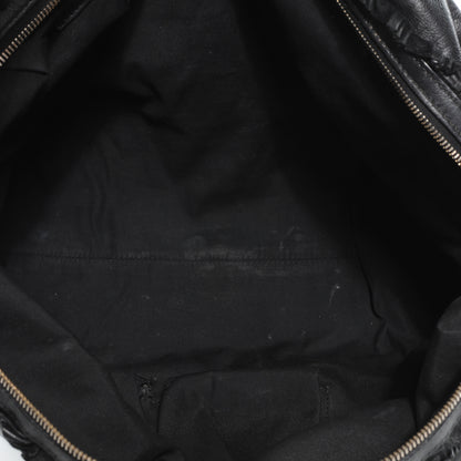 Gucci Leather Ruffle Sabrina Boston Tote Black 5 of 8