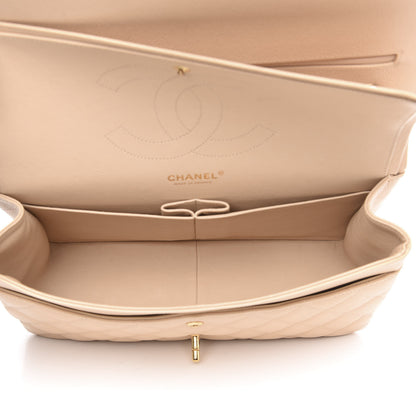 Chanel Caviar Quilted Jumbo Double Flap Beige Clair 5 of 12