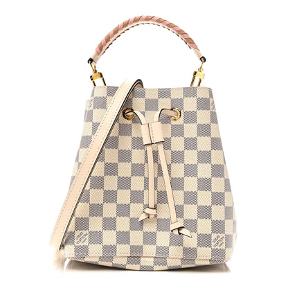 Louis Vuitton Damier Azur Braided Neonoe BB Pink 1 of 11