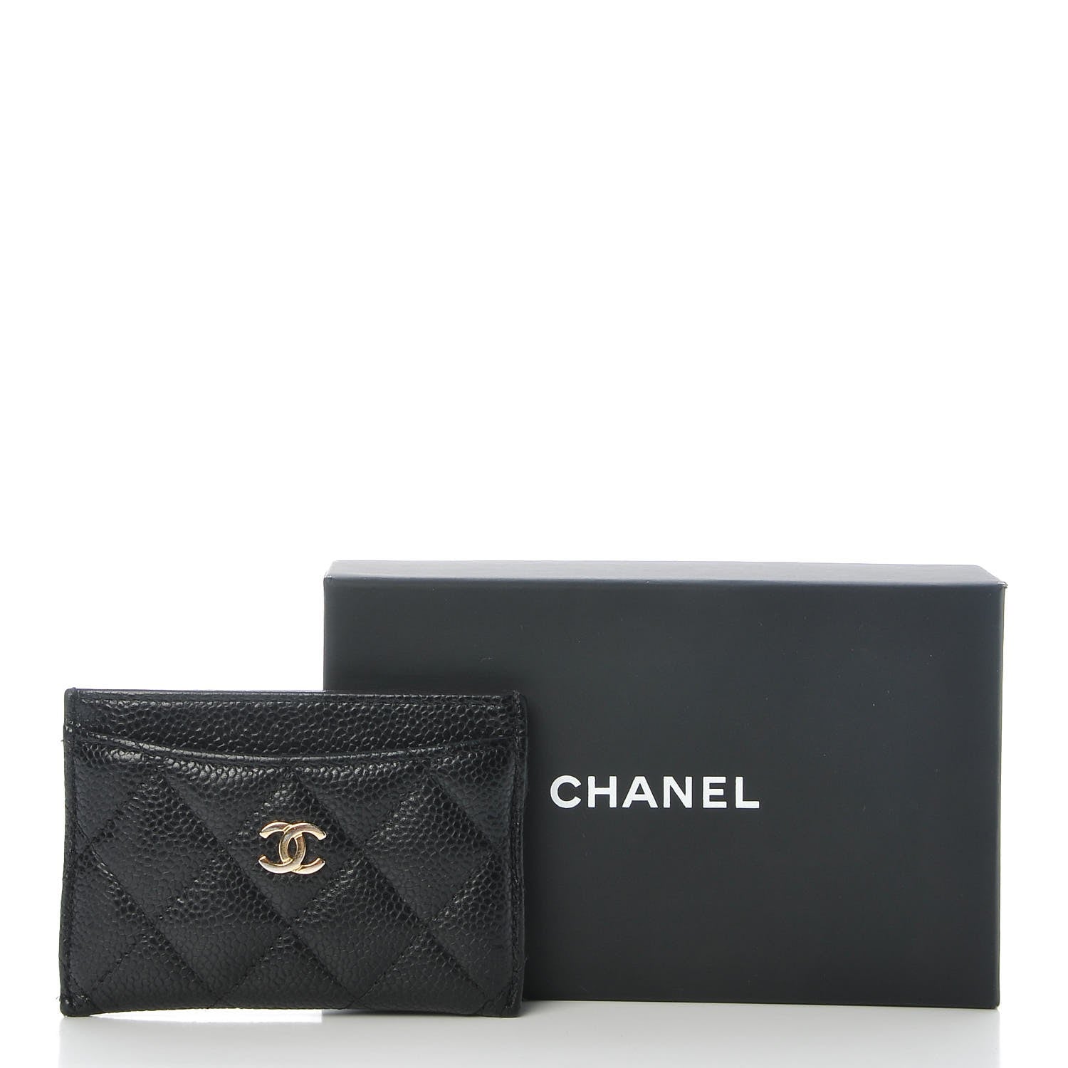 Chanel Caviar Quilted Card Holder Black 10 of 10