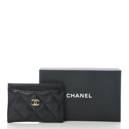 Chanel Caviar Quilted Card Holder Black 10 of 10