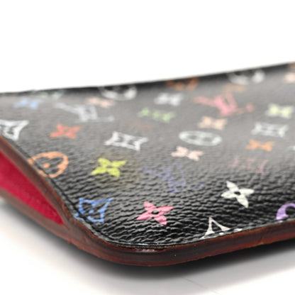 Louis Vuitton Monogram Multicolor Key Pouch Black Grenade 8 of 9