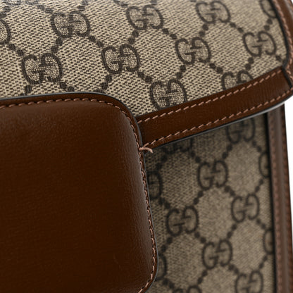 Gucci GG Supreme Monogram Horsebit 1955 Shoulder Bag Beige Brown Sugar 12 of 13