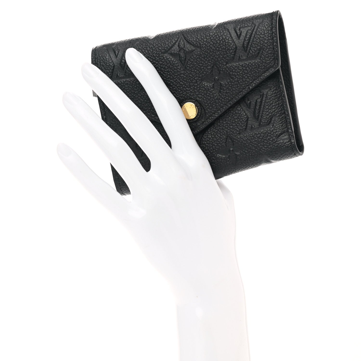 Louis Vuitton Empreinte Victorine Wallet Black 2 of 7