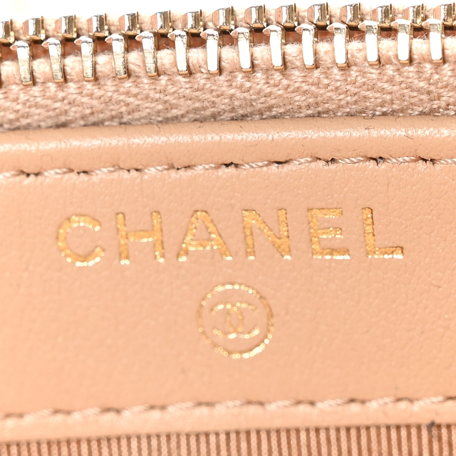 Chanel Caviar Quilted Small Clutch With Chain Beige 6 of 11