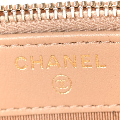 Chanel Caviar Quilted Small Clutch With Chain Beige 6 of 11