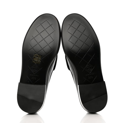 Chanel Lambskin Quilted CC Turnlock Loafers 36.5 Black 5 of 9