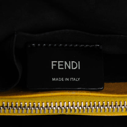 Fendi Calfskin Medium 2Jours Tote Blue Notte Yellow 6 of 7