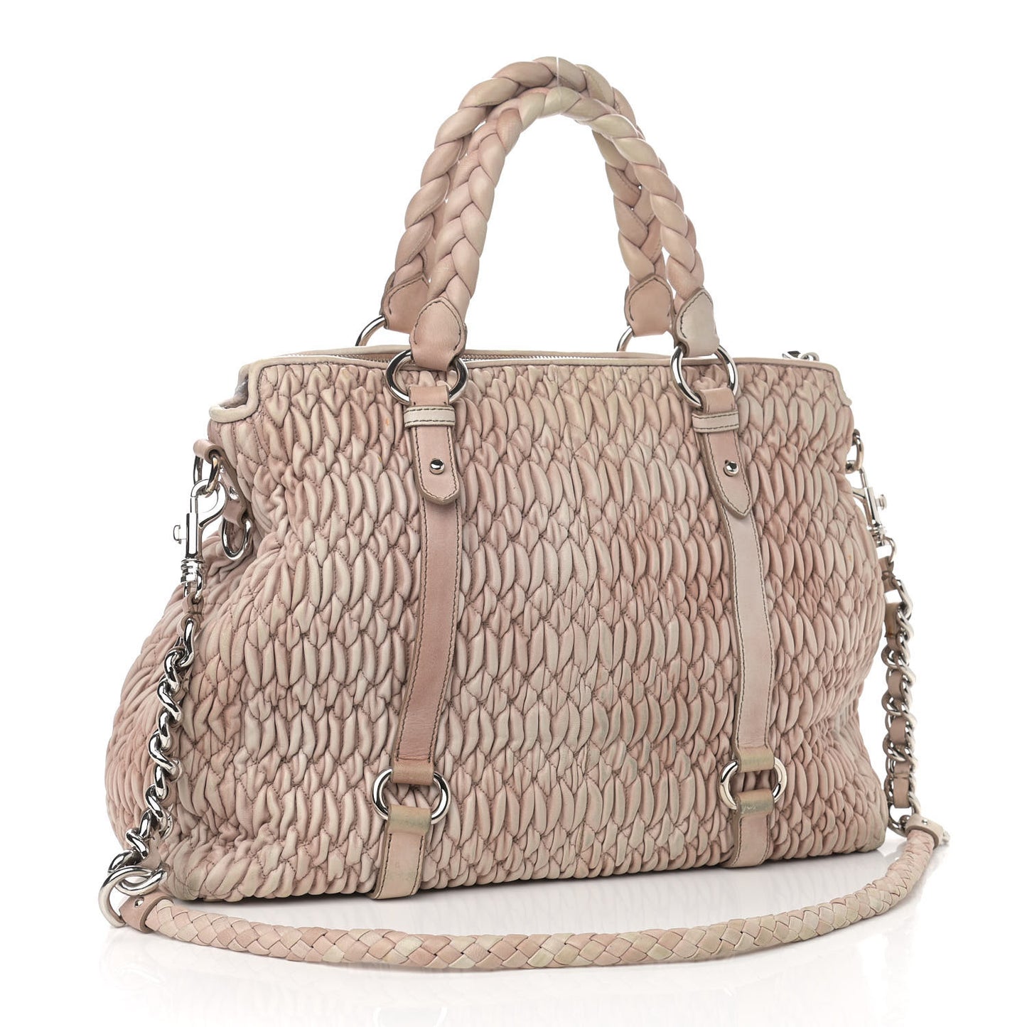 Nappa Matelasse Lux Tote Fragola