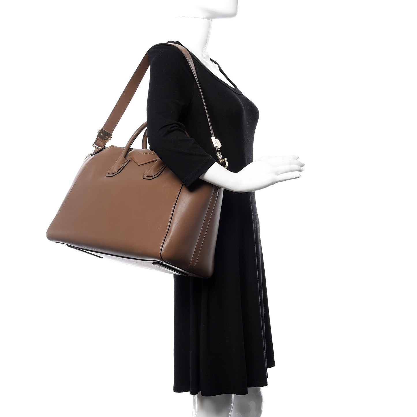 Calfskin Large Antigona Brown