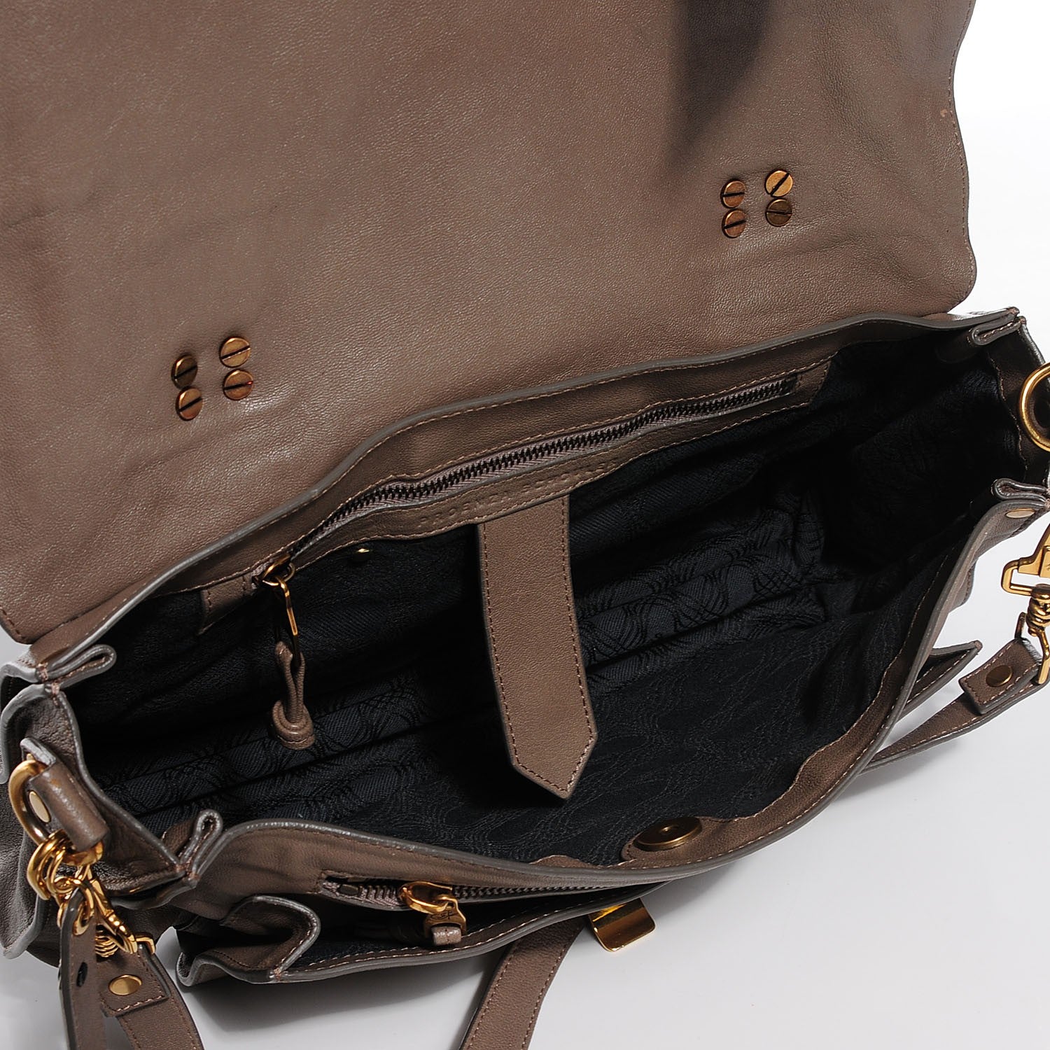 Proenza Schouler Lambskin Medium PS1 Satchel Smoke 4 of 12
