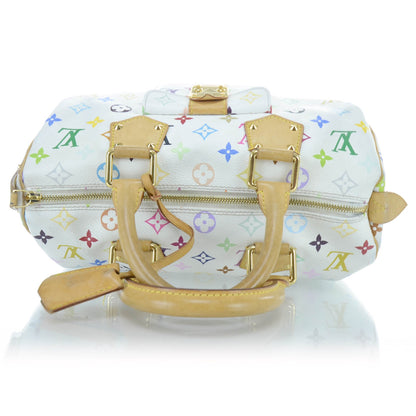 Louis Vuitton Monogram Multicolor Speedy 30 White 4 of 12