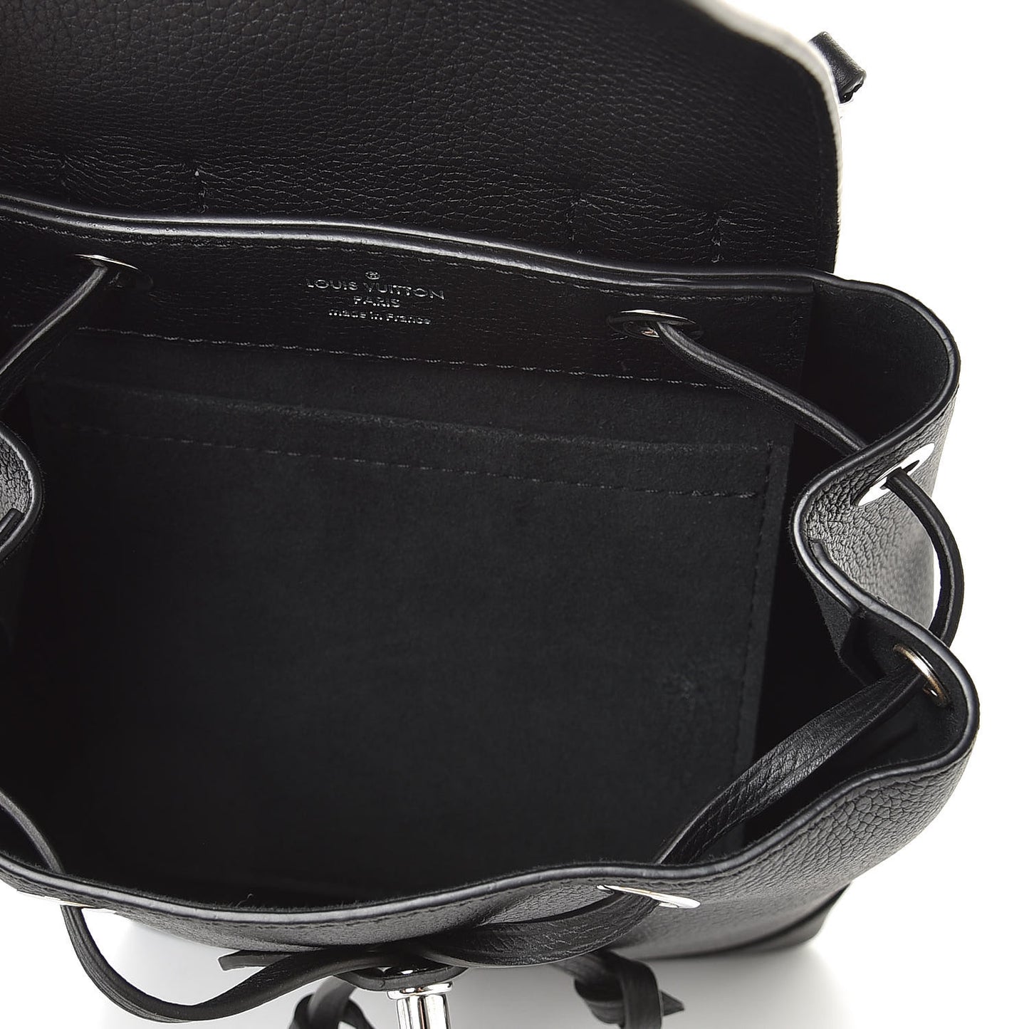Calfskin Lockme Mini Backpack Black