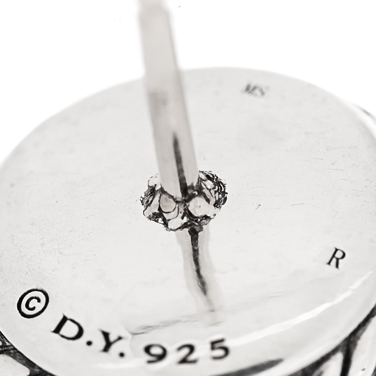 Sterling Silver 14K Yellow Gold Diamond Pearl 8mm Cerise Earrings