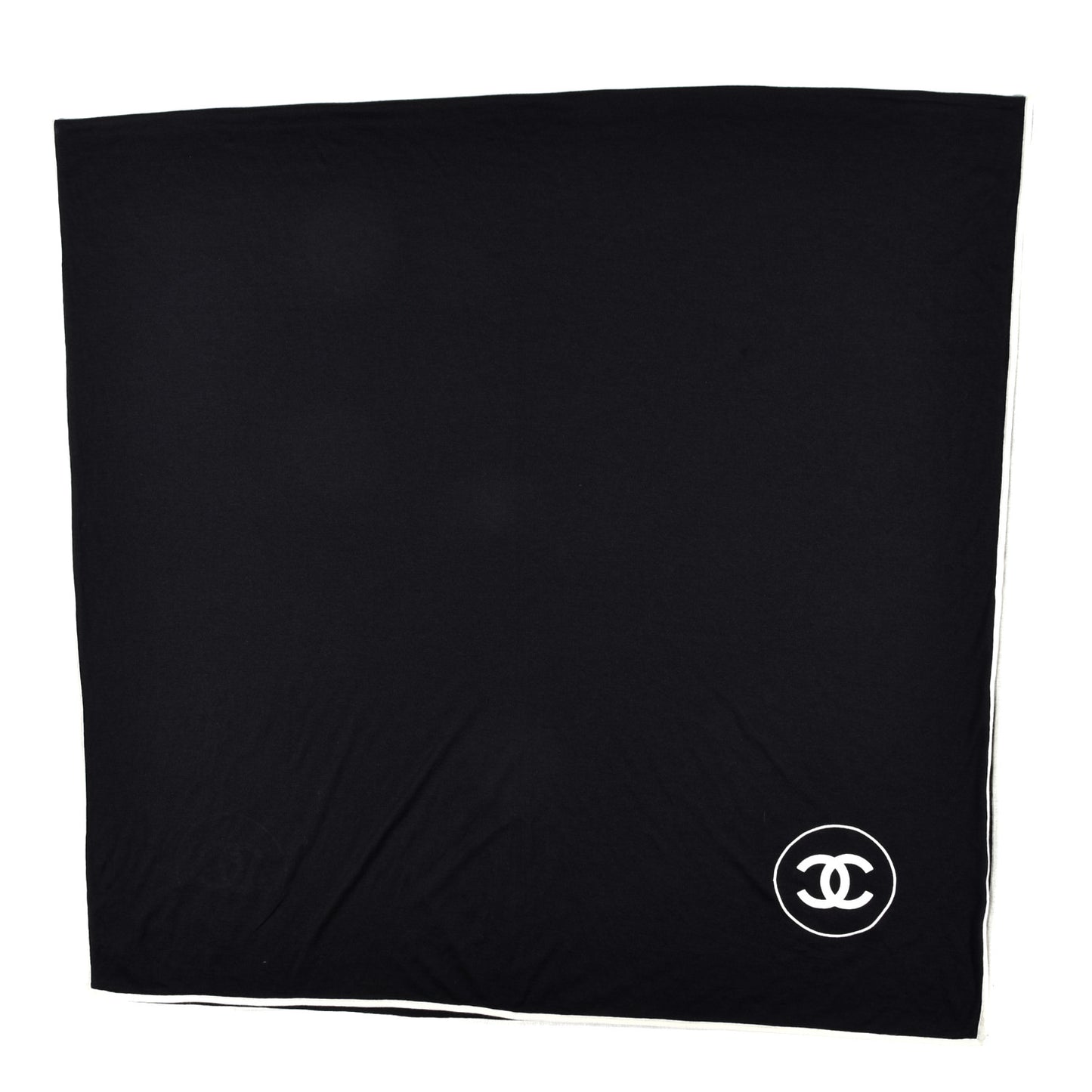 Cashmere Silk CC Scarf Black