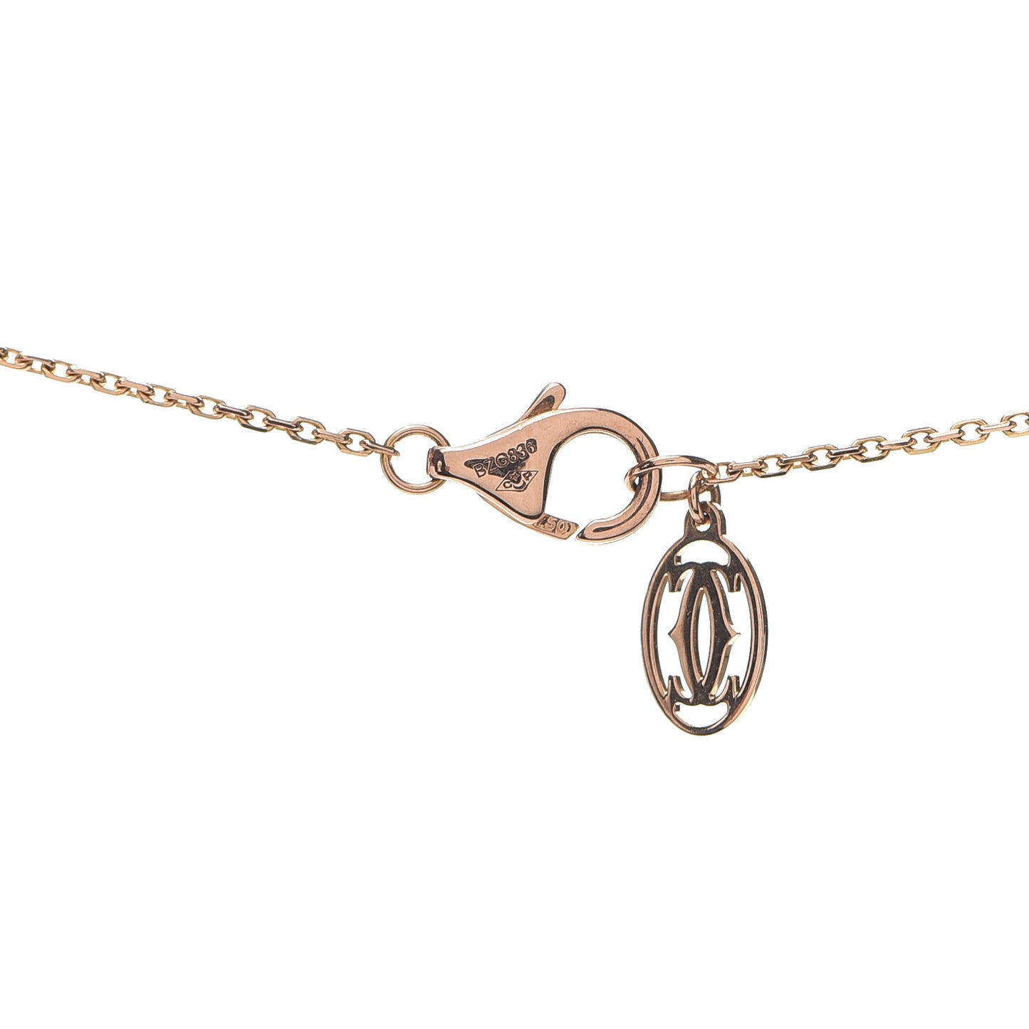 18K Pink Gold Diamond XS D'Amour Pendant Necklace