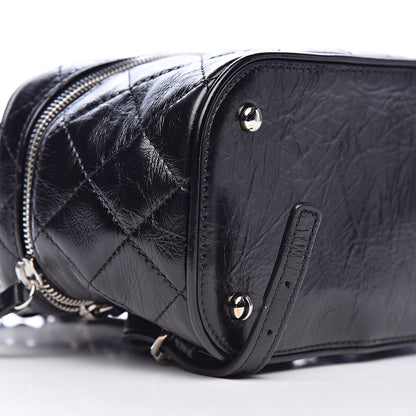 Chanel Crumpled Calfskin PVC Quilted Backpack Black 9 of 11