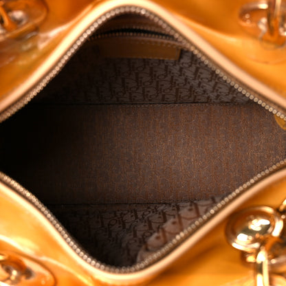 Christian Dior Patent Cannage Medium Lady Dior Dark Beige 5 of 13