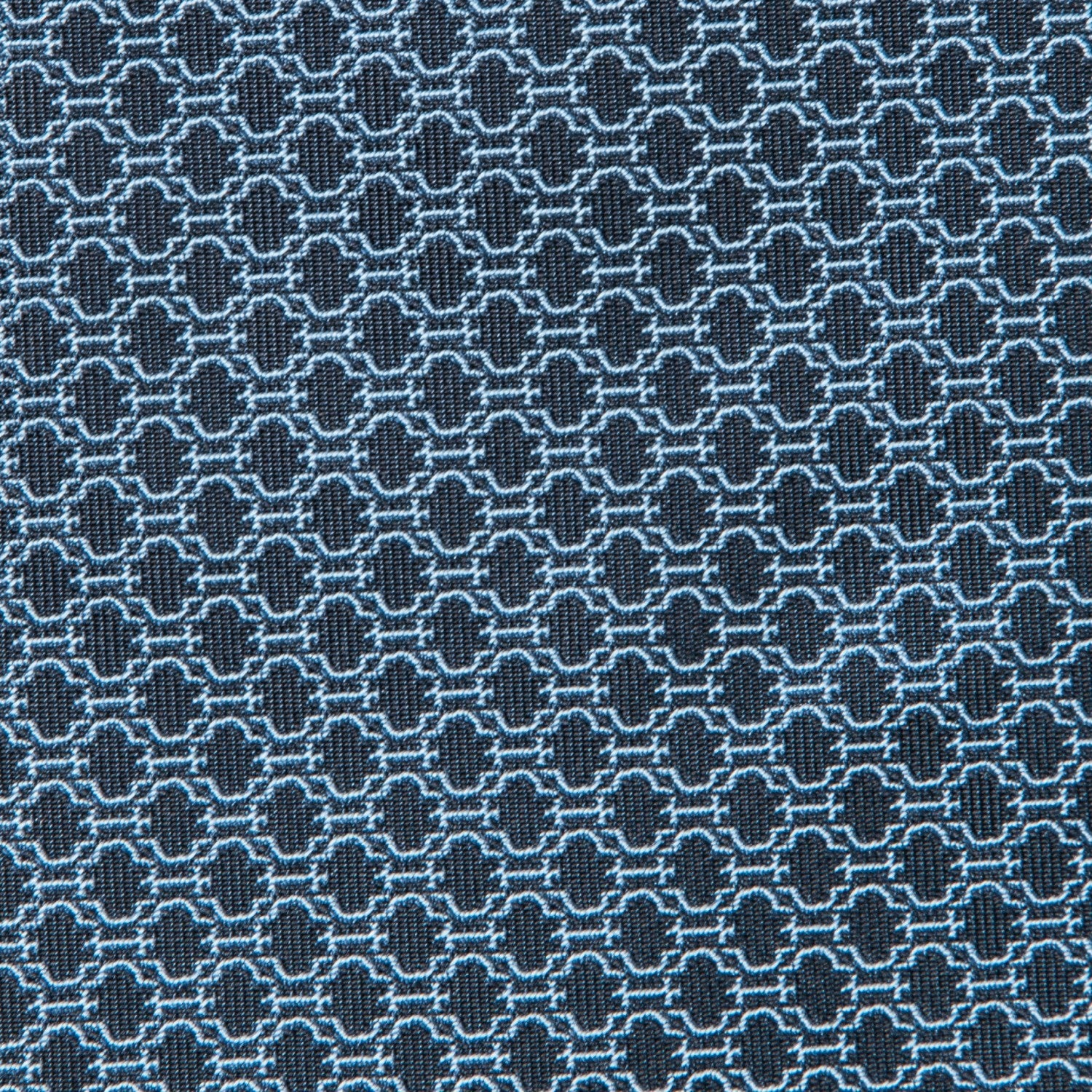Hermes Woven Silk Mens Neck Tie Bleu 5 of 5
