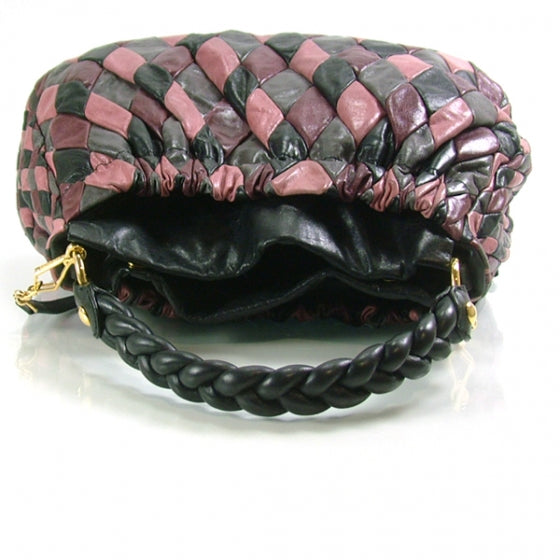 Miu Miu Leather Patchwork Harlequin Pink 4 of 11