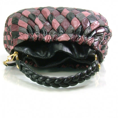 Miu Miu Leather Patchwork Harlequin Pink 4 of 11