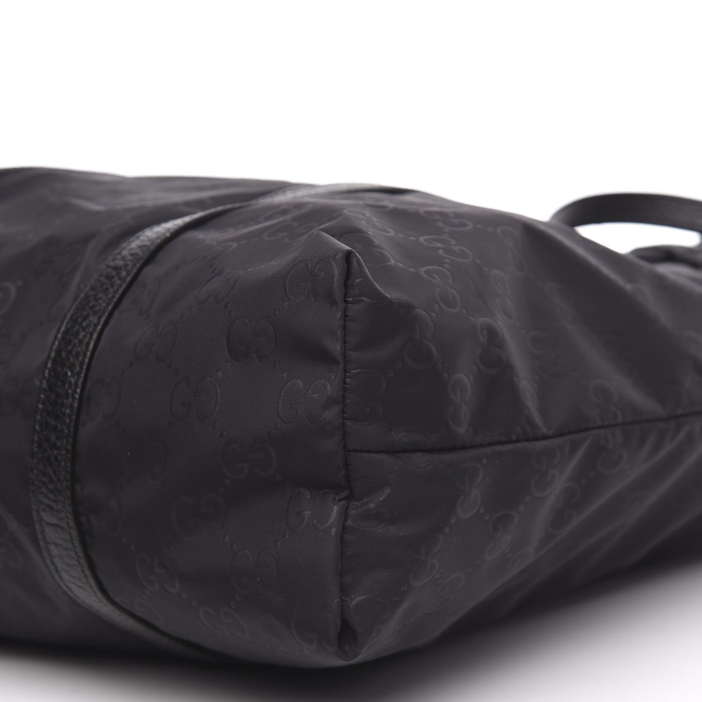 Nylon Monogram Medium Vertical Tote Black