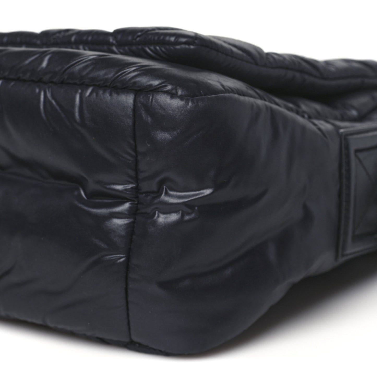 Nylon Small Coco Cocoon Messenger Bag Black