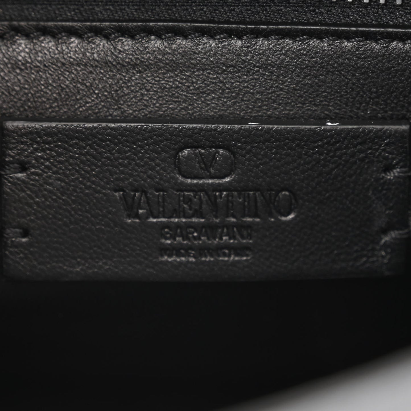 Grainy Calfskin Monochrome Bag Black