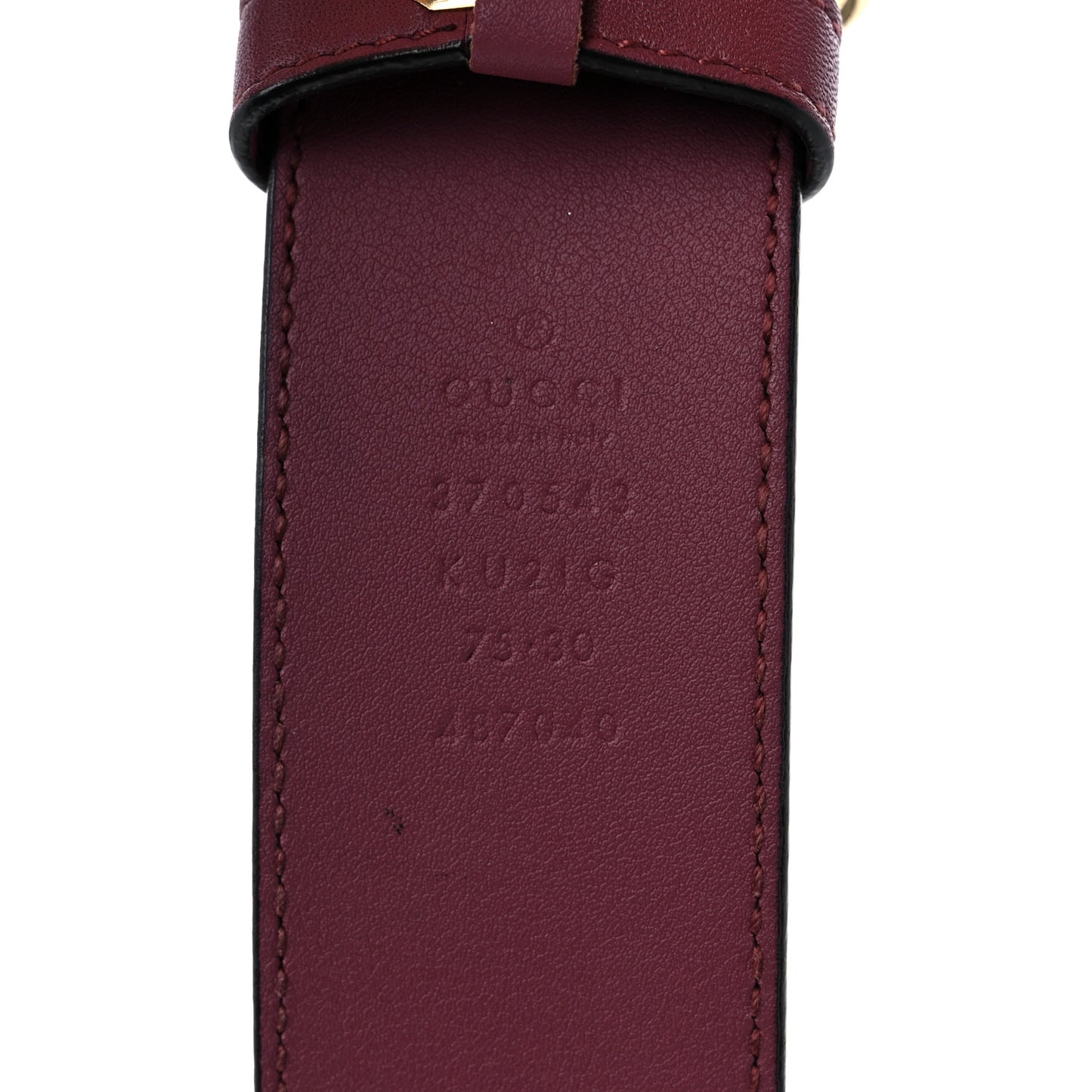 GG Supreme Monogram Blooms Moon Calfskin Interlocking G 37mm Belt 75 30 Beige Ebony Multicolor Dry Rose