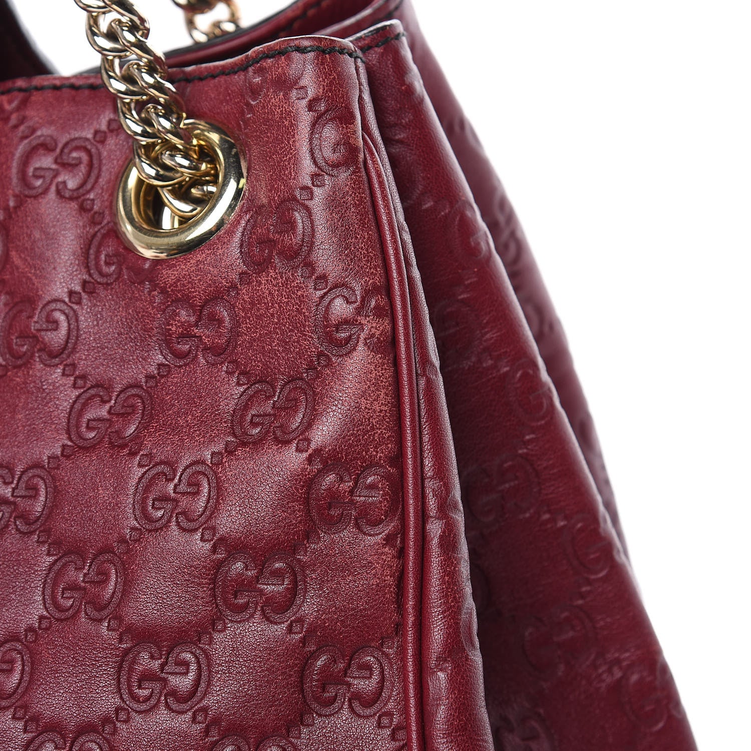 Gucci Soft Guccissima Medium Emily Shoulder Bag Classic Ruby 17 of 19