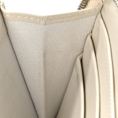Chanel Caviar Quilted Large Gusset Zip Around Wallet White 19 of 20