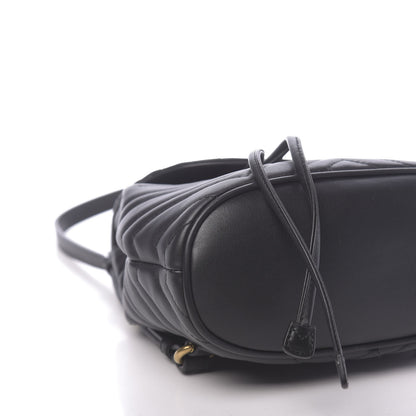 Gucci Calfskin Matelasse GG Marmont Flap Backpack Black 9 of 10