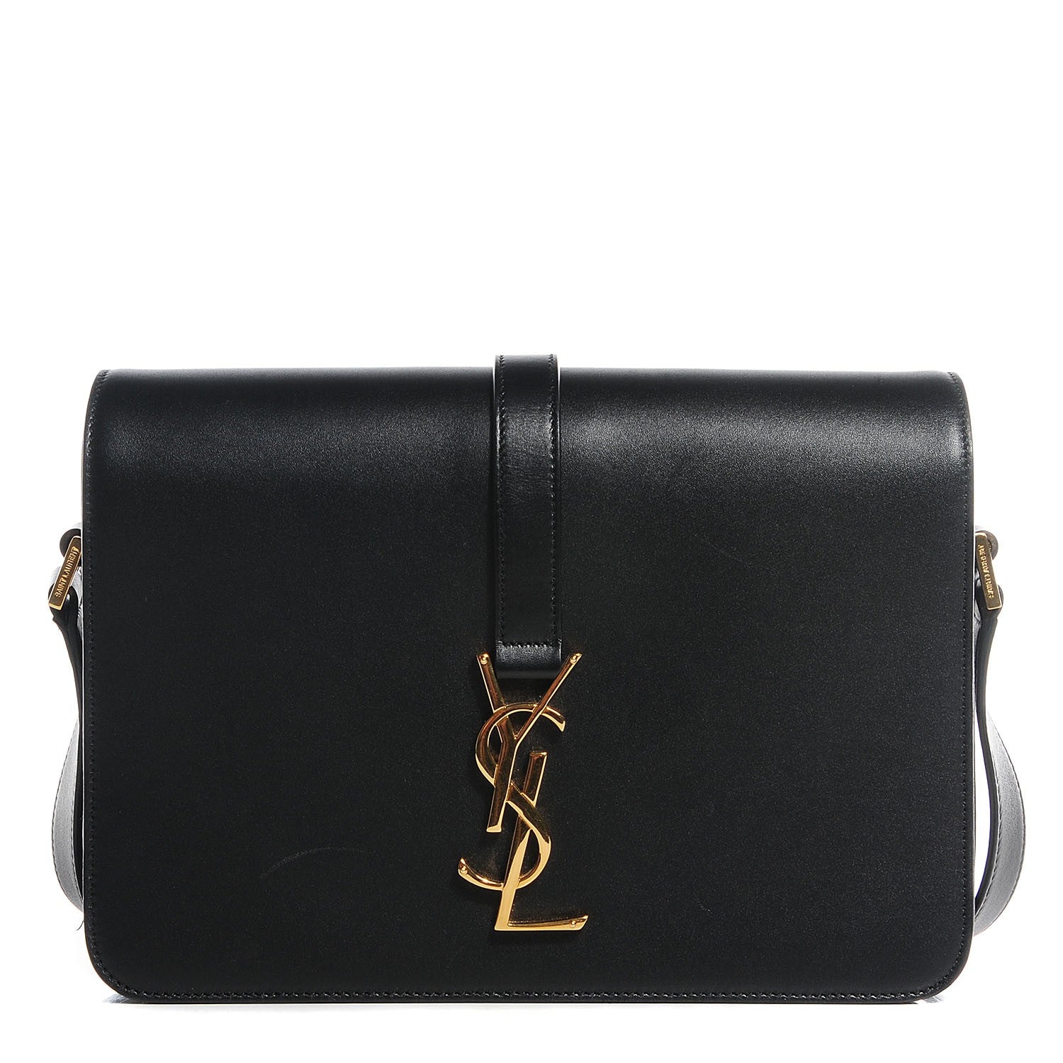 Saint Laurent Smooth Calfskin Medium Classic Monogram Universite Bag Black 1 of 9