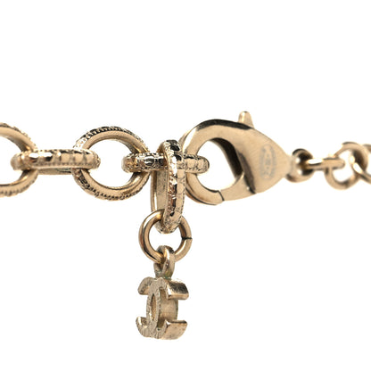 Chanel Pearl Grosgrain CC Long Necklace Gold 4 of 6