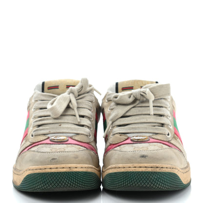Gucci GG Monogram Calfskin Web Womens Screener Sneakers 35 New Sand Dusty Milk Pink 2 of 22