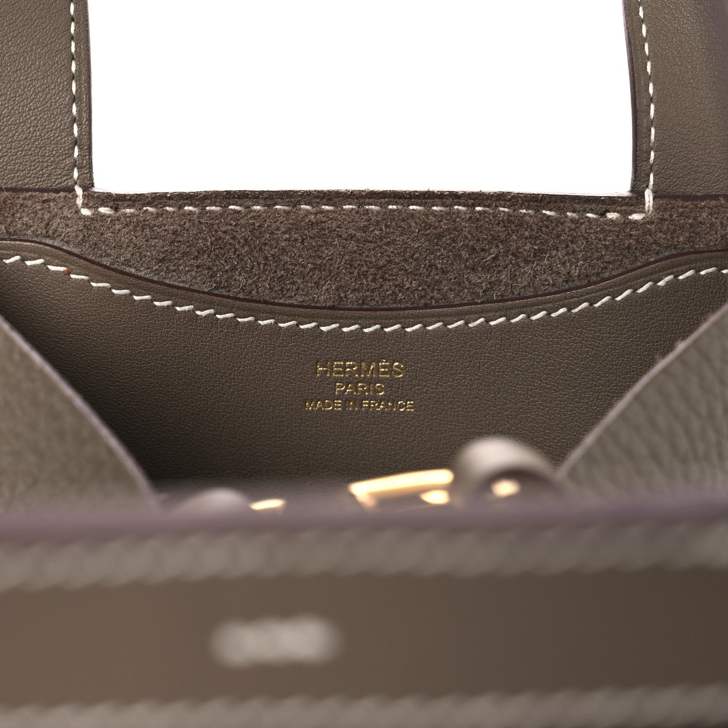 Hermes Taurillon Clemence Swift In-The-Loop 18 Bag Etoupe 7 of 11