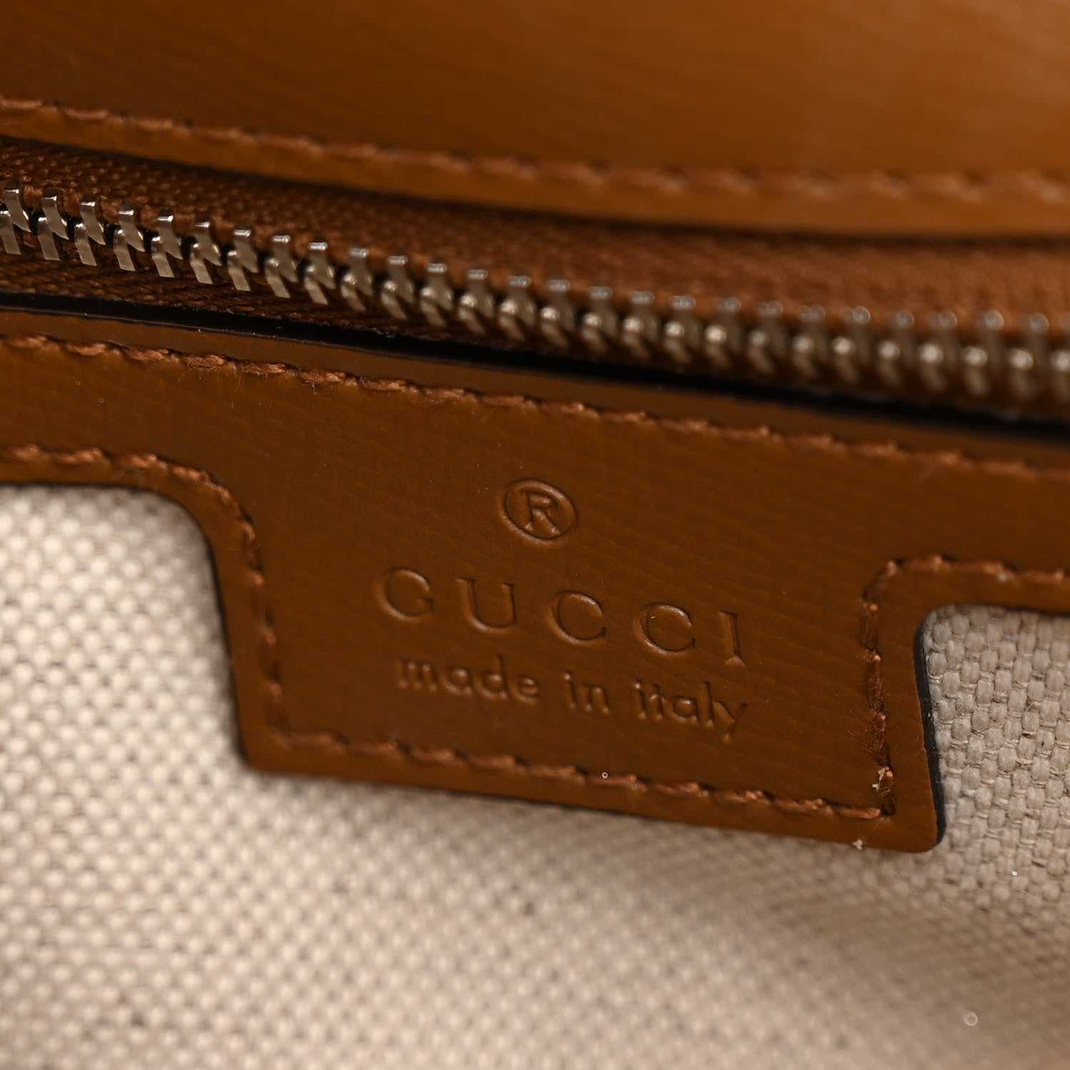 Gucci Monogram Small Horsebit 1955 Asymmetric Shoulder Bag Beige Brown Sugar 6 of 9