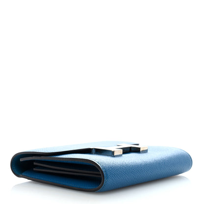 Hermes Epsom Constance Compact Passant Wallet Bleu Izmir 4 of 7