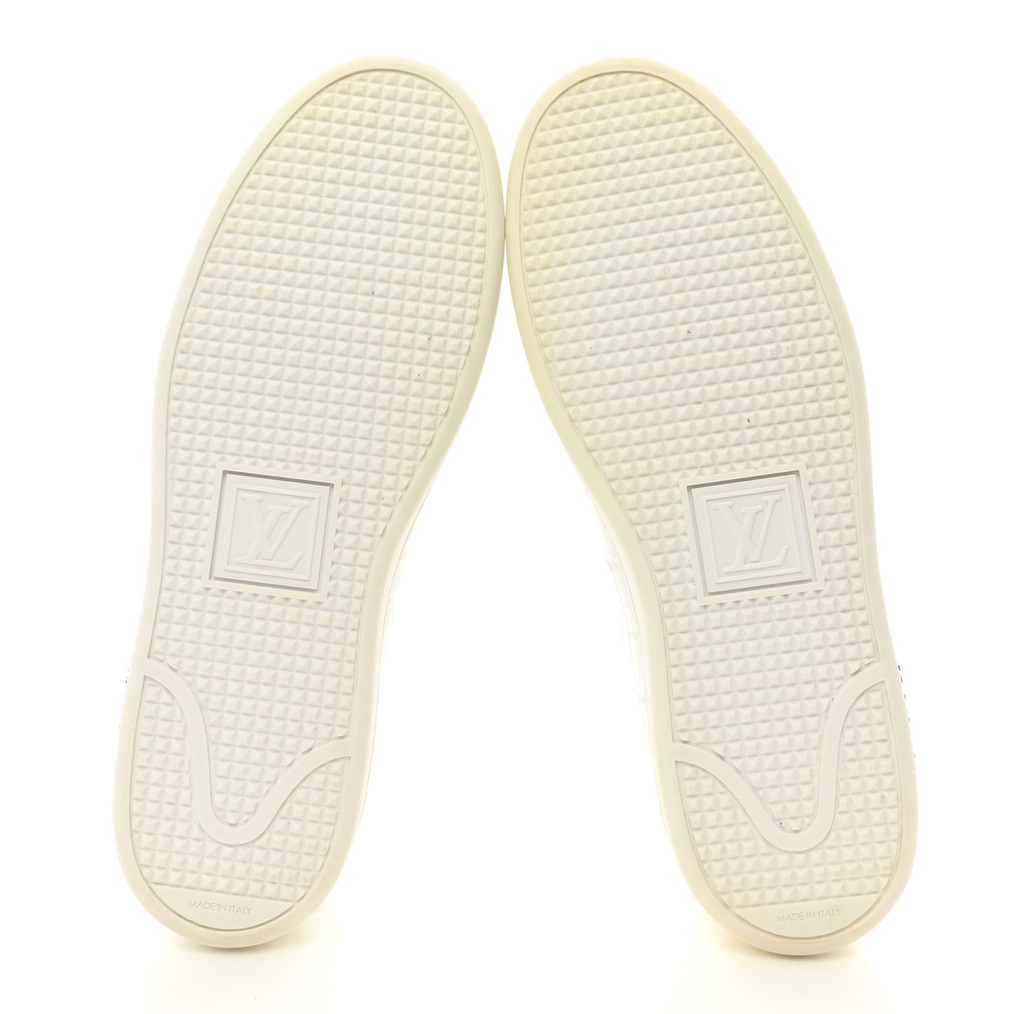 Calfskin Crocodile Embossed Frontrow Sneakers 38 White