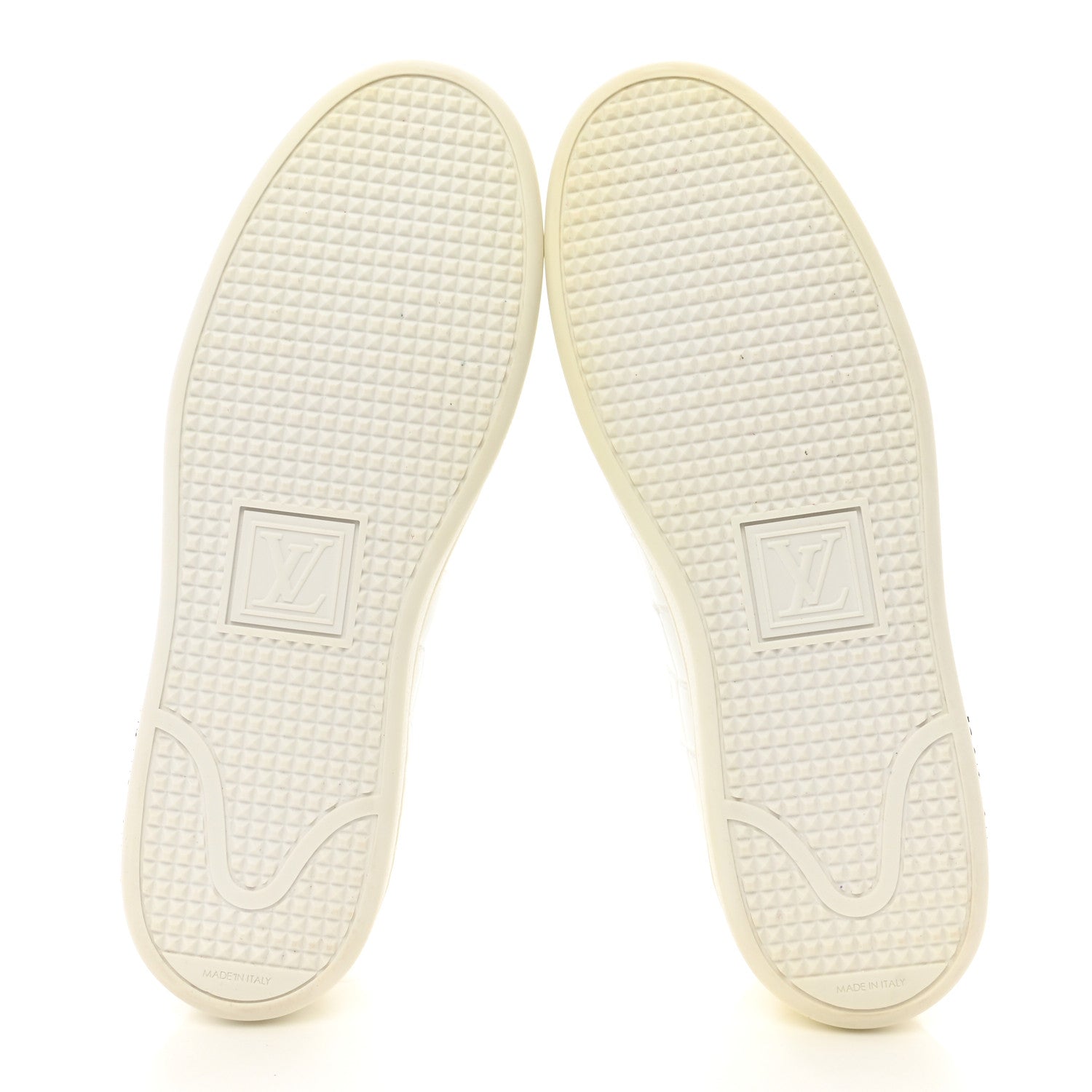 Louis Vuitton Calfskin Crocodile Embossed Frontrow Sneakers 38 White 5 of 13