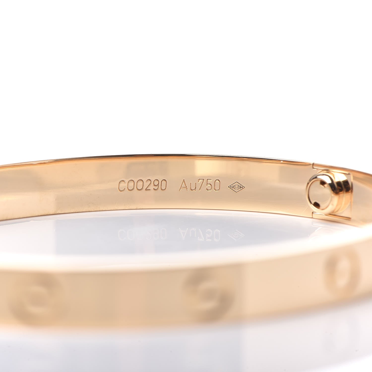 Cartier 18K Yellow Gold LOVE Bracelet 18 5 of 7