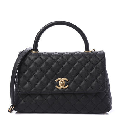 Chanel Caviar Quilted Small Coco Handle Flap Black 1 of 11