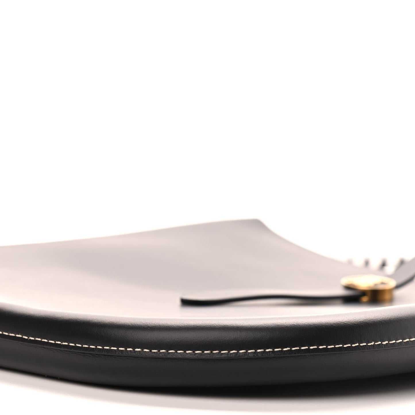 Calfskin TB Anne Shoulder Bag Black White