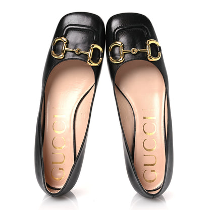 Gucci Malaga Kid Horsebit Ballet 25mm Flats 40 Black 2 of 18