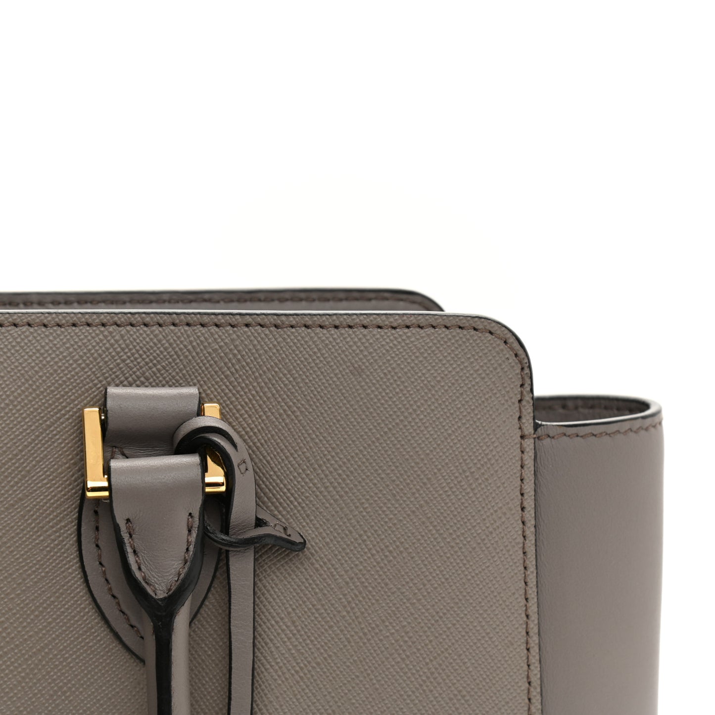 Saffiano Metal Top Handle Argilla
