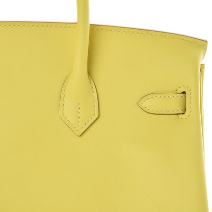Hermes Swift Birkin 25 Lime 10 of 32