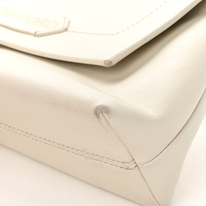 Tom Ford Calfskin Mini Label Shoulder Bag White 9 of 15