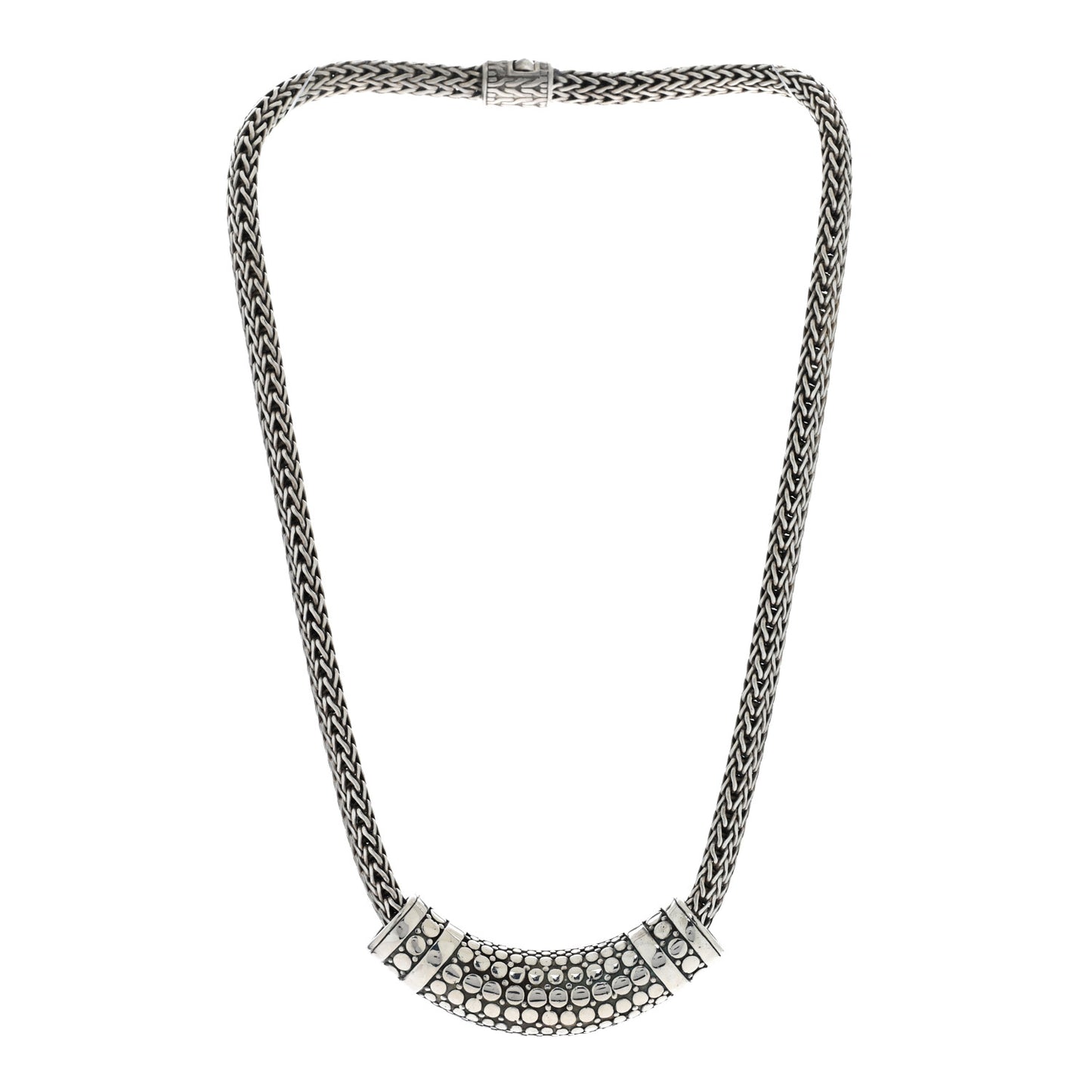 Sterling Silver Dot Slide Pendant Necklace