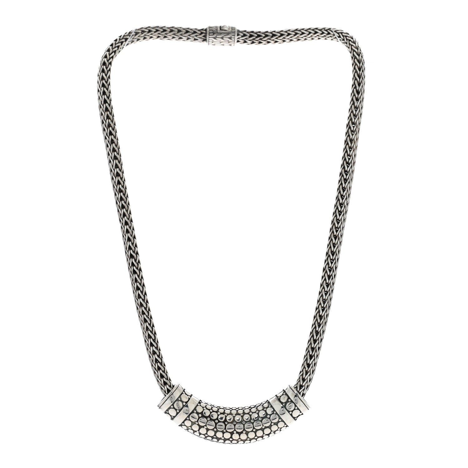 John Hardy Sterling Silver Dot Slide Pendant Necklace 3 of 5