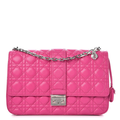 Christian Dior Lambskin Cannage Large Miss Dior Flap Fuchsia 1 of 11